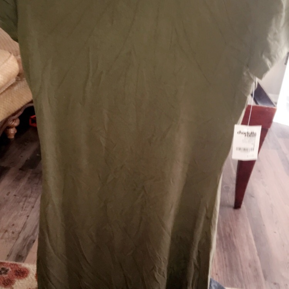 Camo Green Charlotte Rouse Maxi Dress